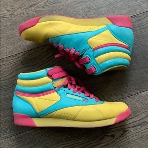 Rare, Multi coloured Reebok Freestyles